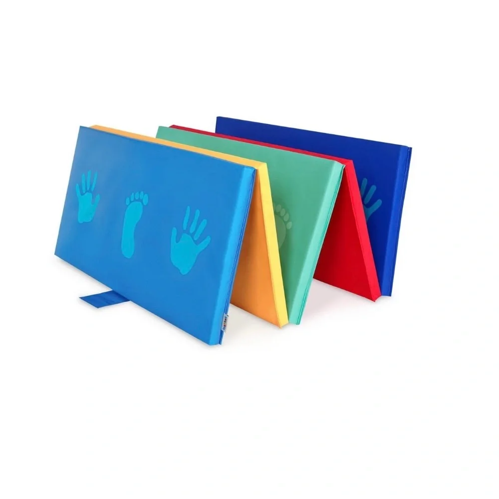 BATTAT Mini Gymnastics Mat with Foldable, Multicolor Design (S-M) . NEW